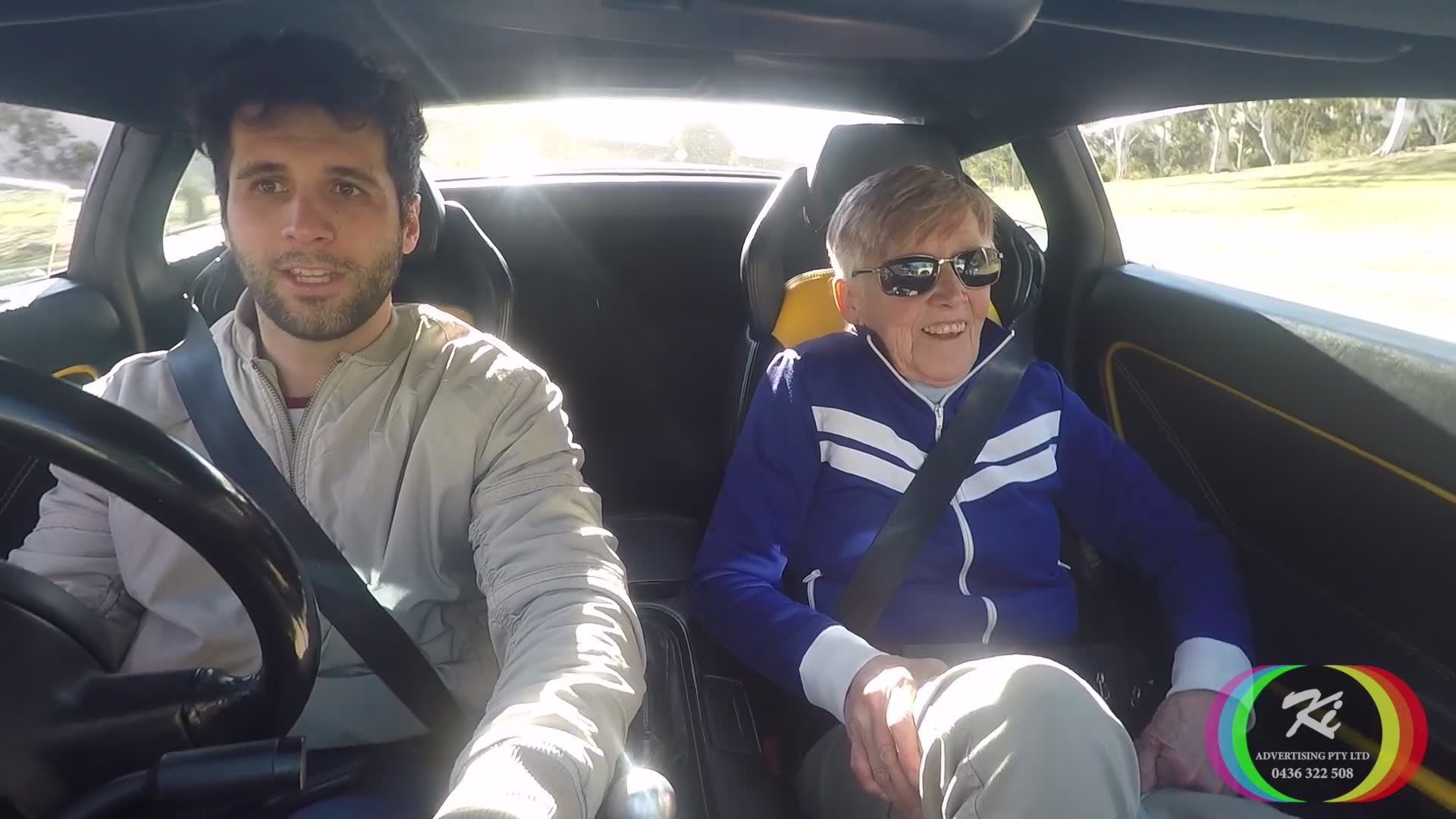 79 year old In a LAMBO   Ticking Off Her Bucket List