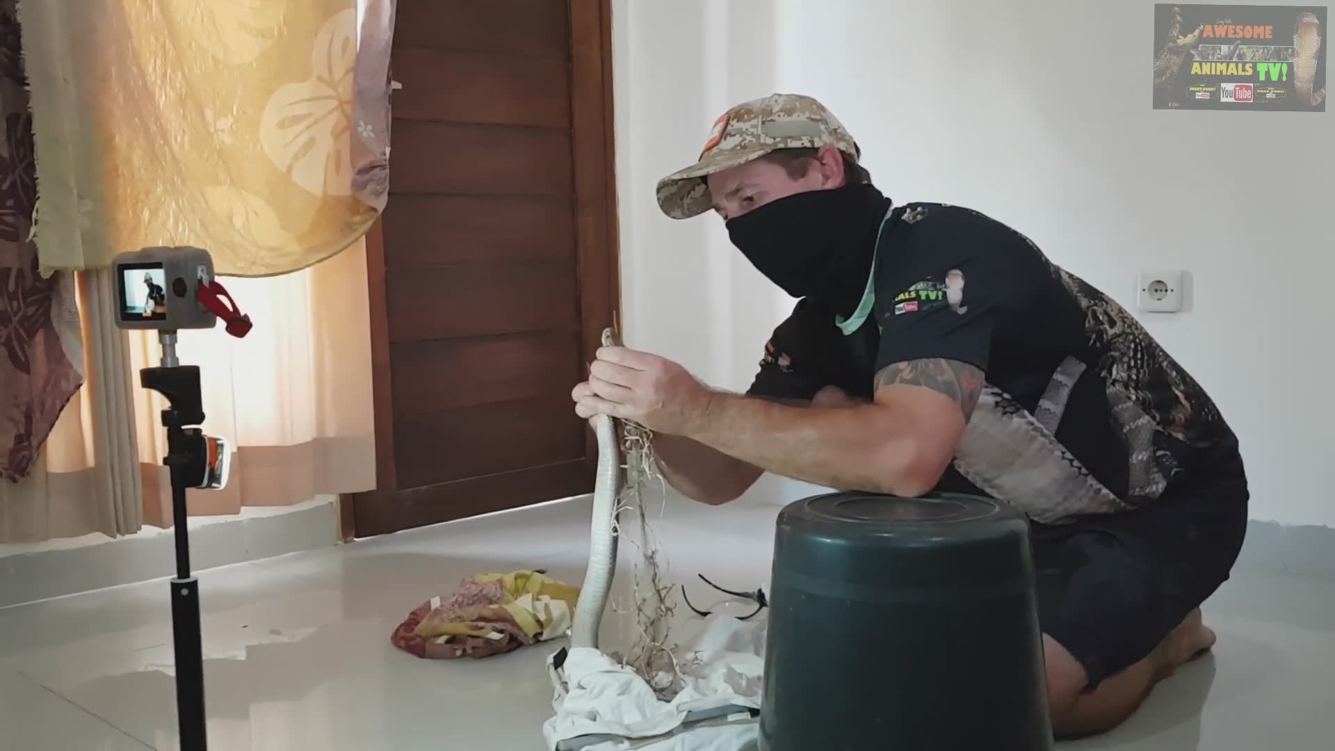 Snake man Corey Wild