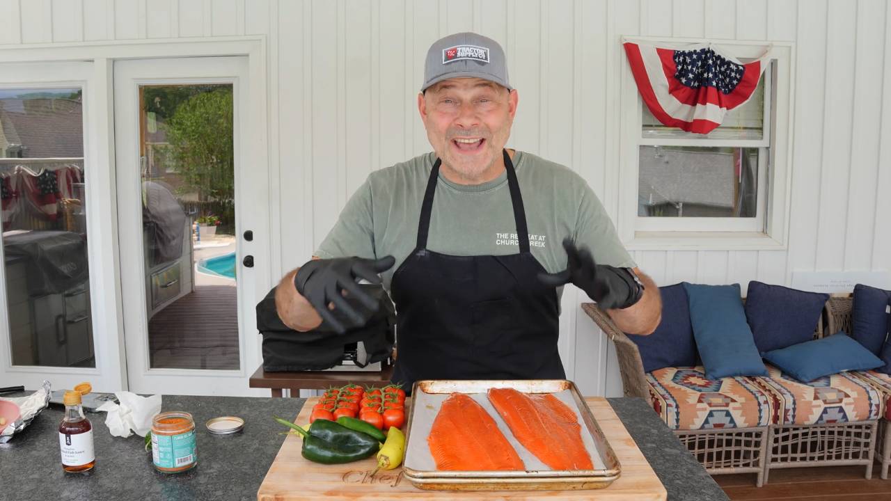 The easiest salmon tacos you will ever make on a Weber kettle charcoal grill