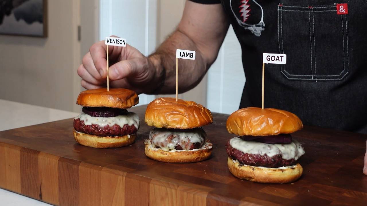 Burger challenge using goat, lamb, and venison _ Which was the best_
