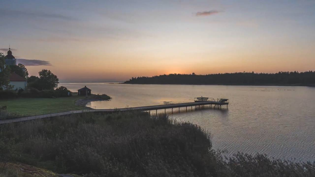 Spis fra slottshagene til Läckö Slott i Sverige