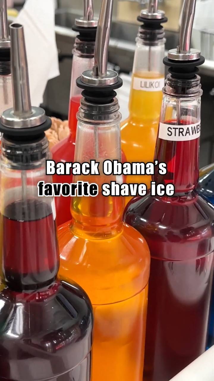 Barack Obamas favoritt shave ice-bod på Hawaii