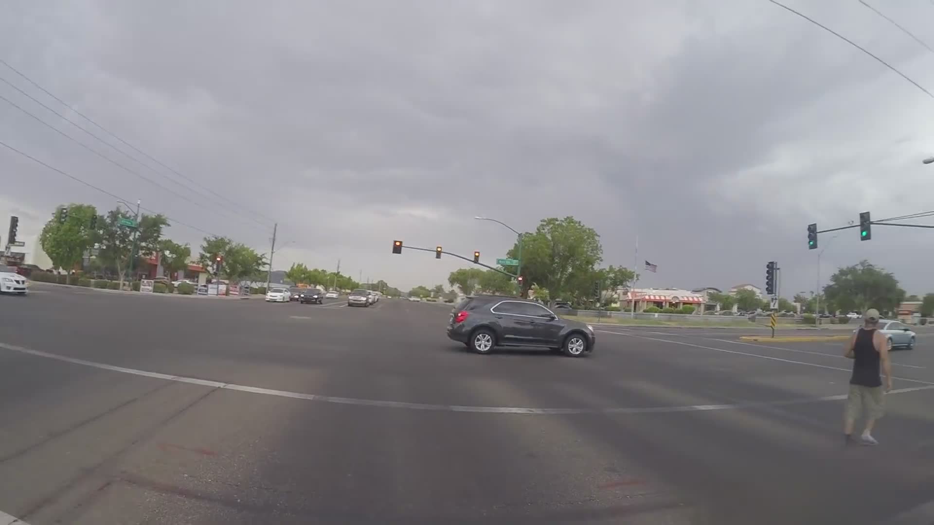 Motorcycling through dangerous Arizona weather