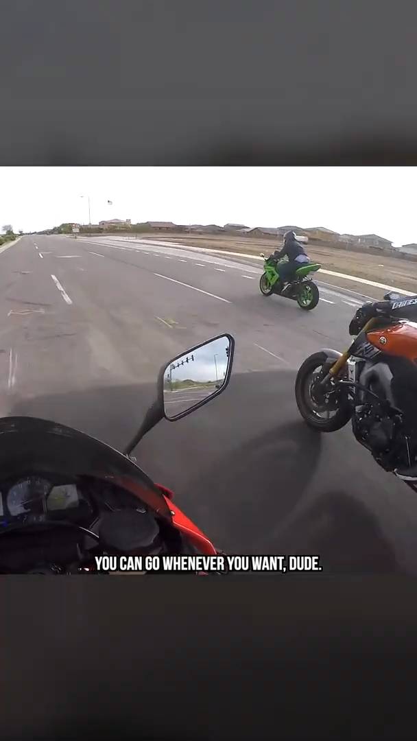 Sport bike balancing technique