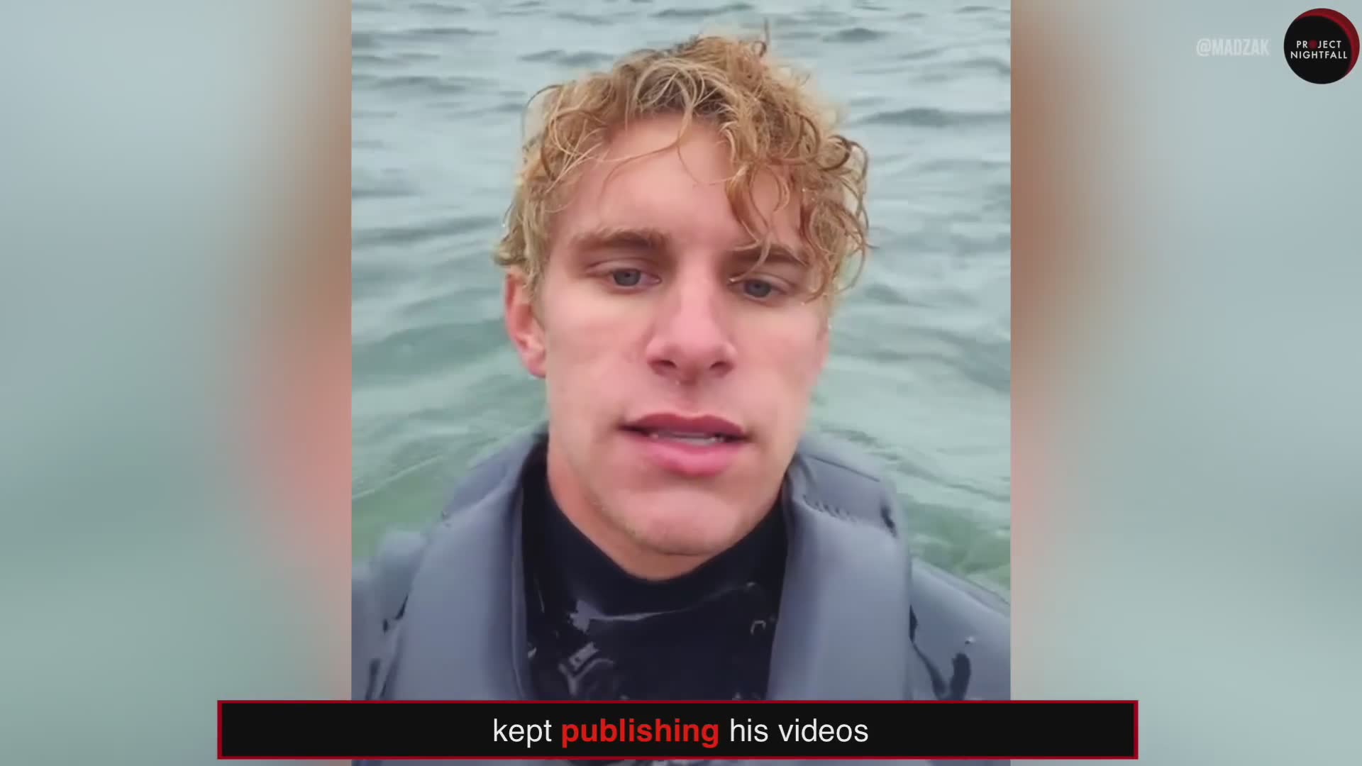 Stranded mariner's last video diary