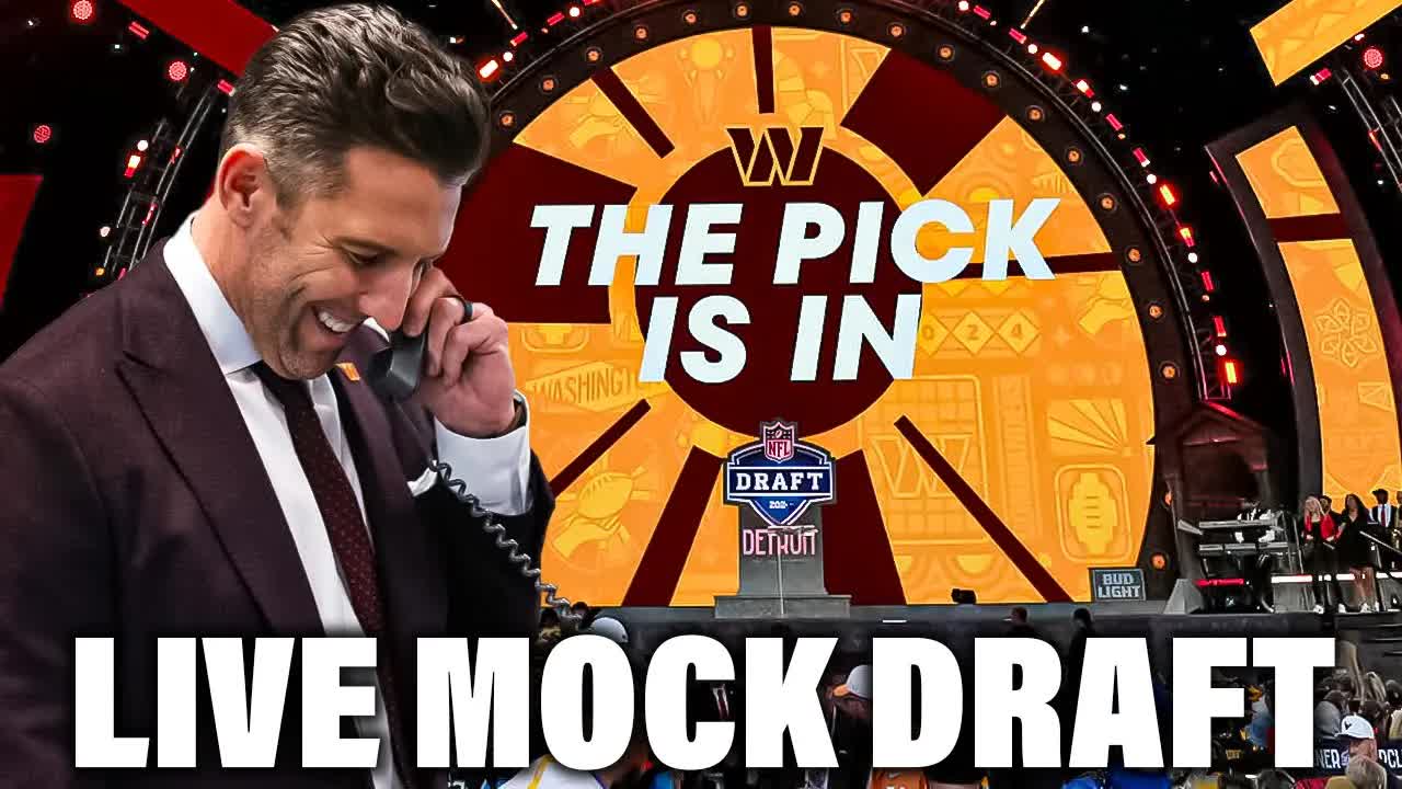 Washington Commanders LIVE MOCK DRAFT episode artwork