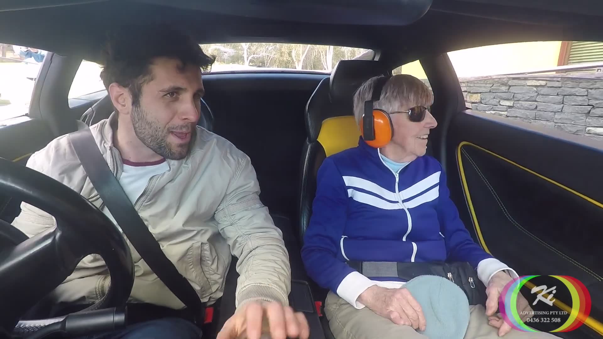 Senior citizen supercar experience