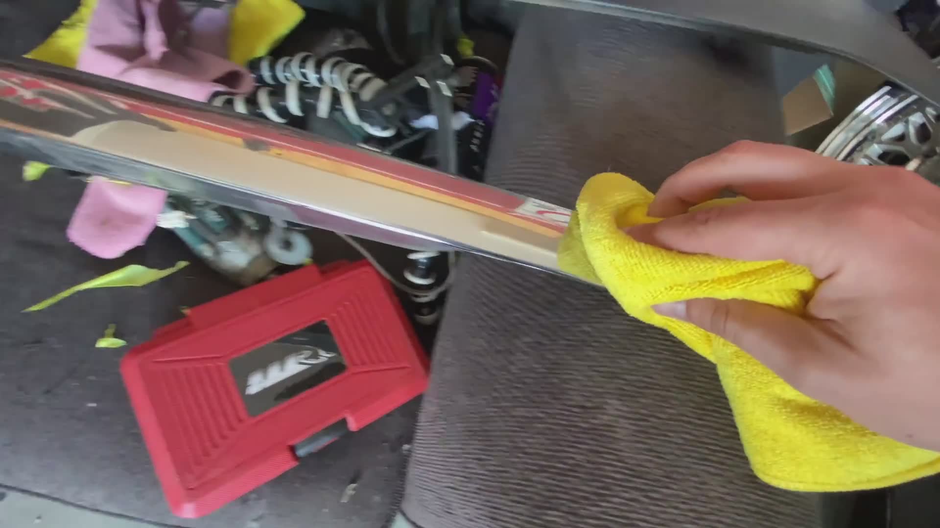 Cheap carbon fiber wrap from eBay... just don't do it