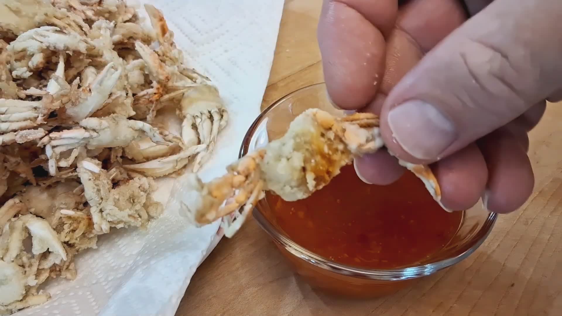 Crispy fried mini crabs – easy seafood snack