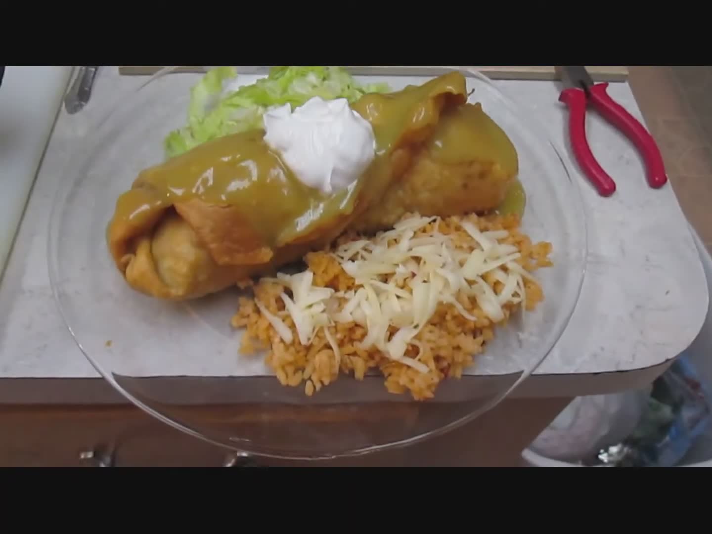 Deep fried beef chimichanga recipe