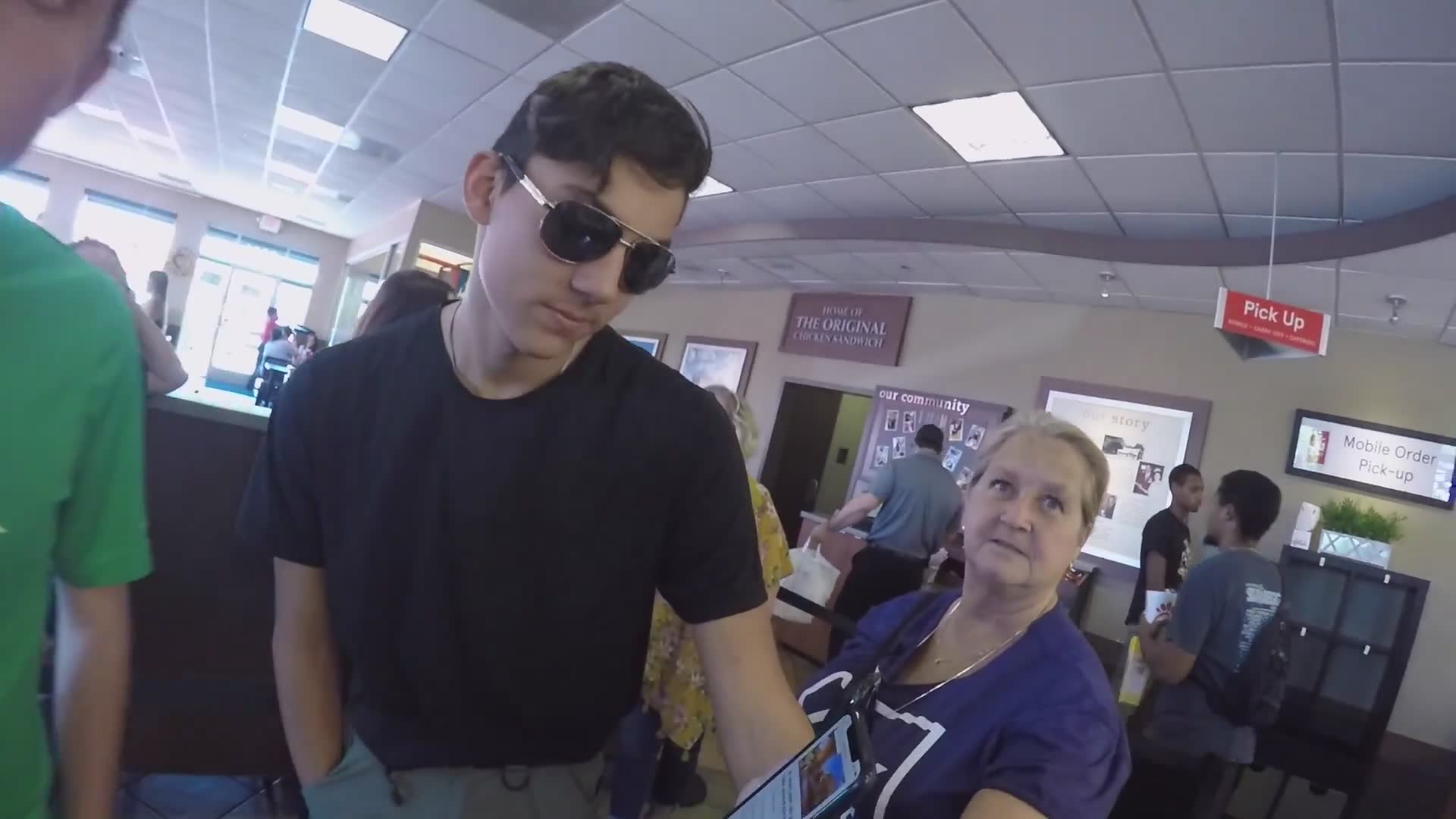 Buying lunch for strangers on my bike
