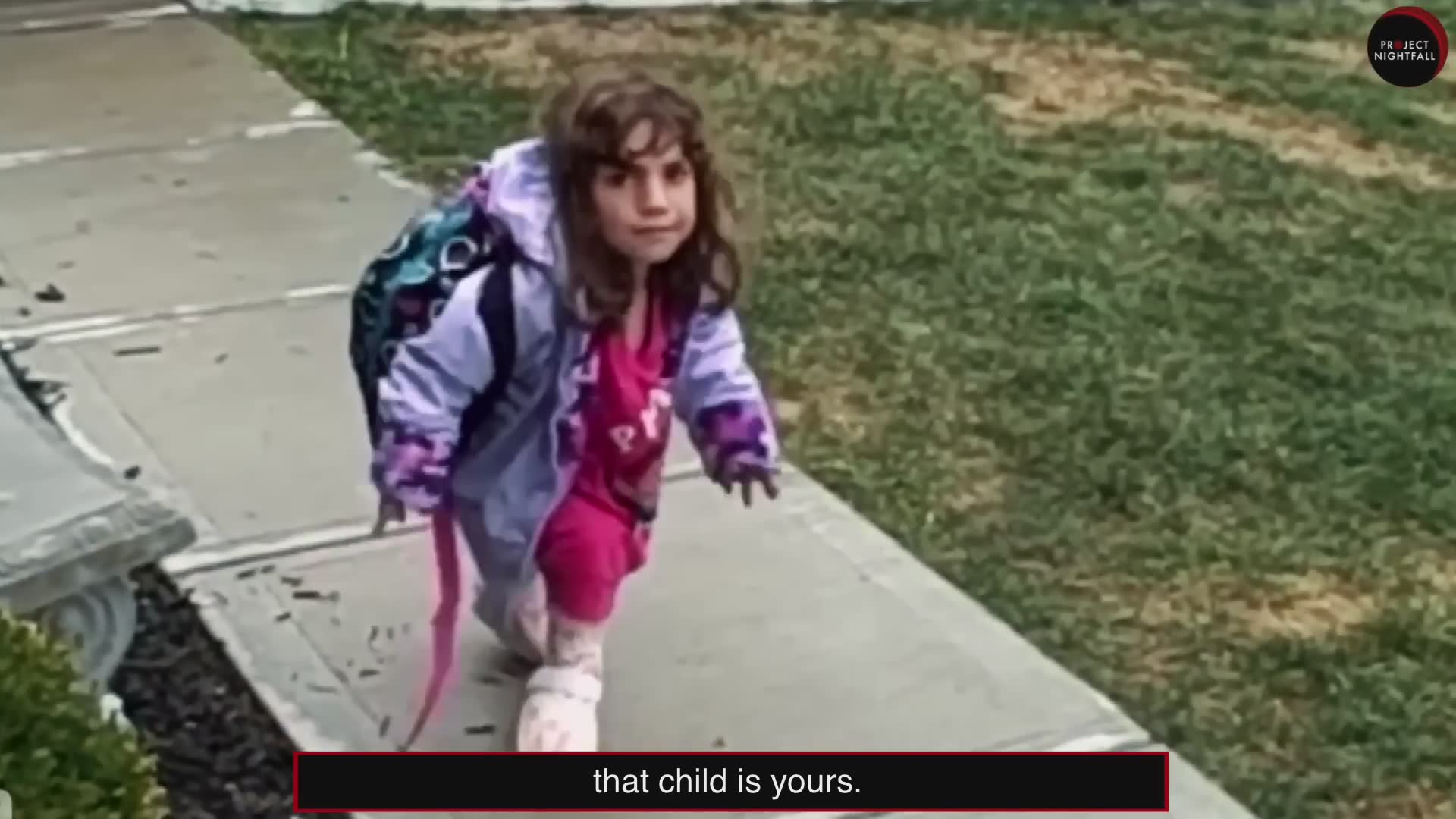 Adult woman pretends to be a child