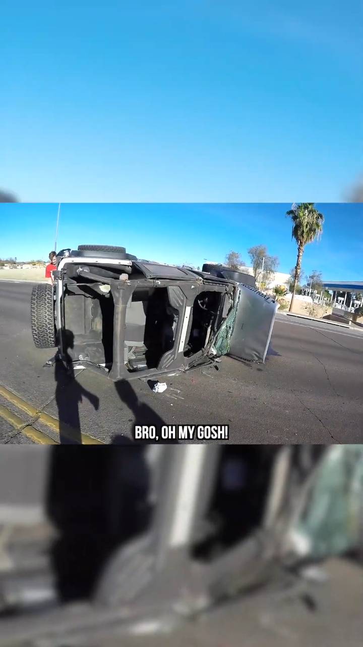 Witnessing a rollover accident while riding