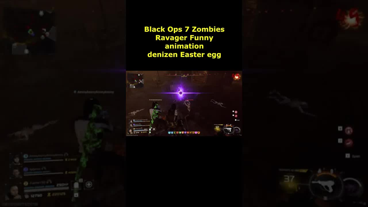 Black Ops 7 Zombies Ravager Funny animation denizen Easter egg (new special Ashes of the Damned)