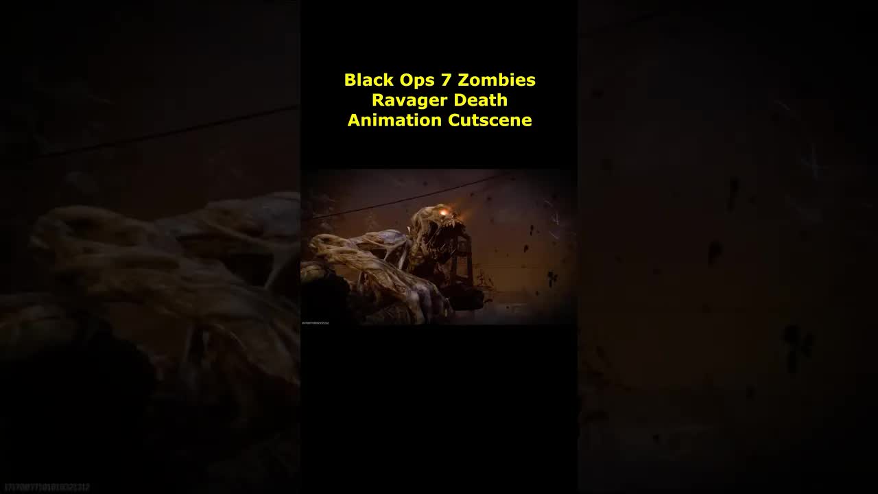 Black Ops 7 Zombies Ravager Game Over Death Cutscene animation (new special Ashes of the Damned)