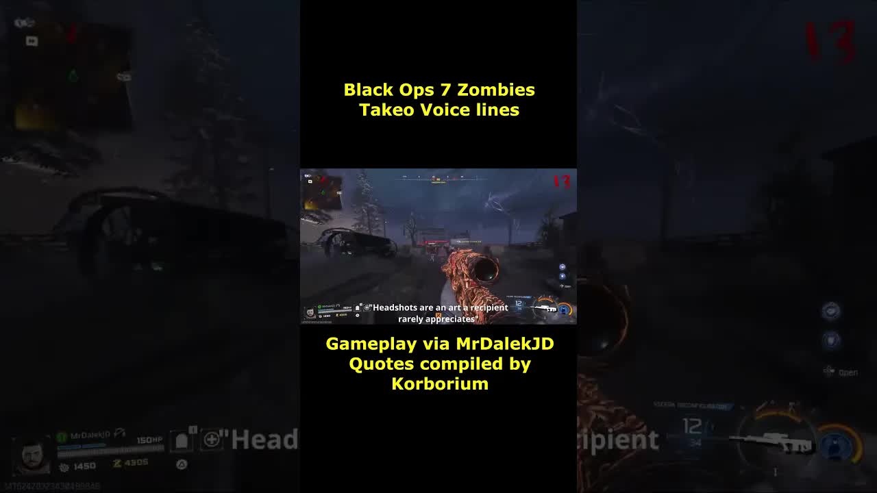 Black Ops 7 Zombies ALL Takeo Dialogue/Quotes Gameplay Showcase! BO7 Zombies Ashes of the Damned