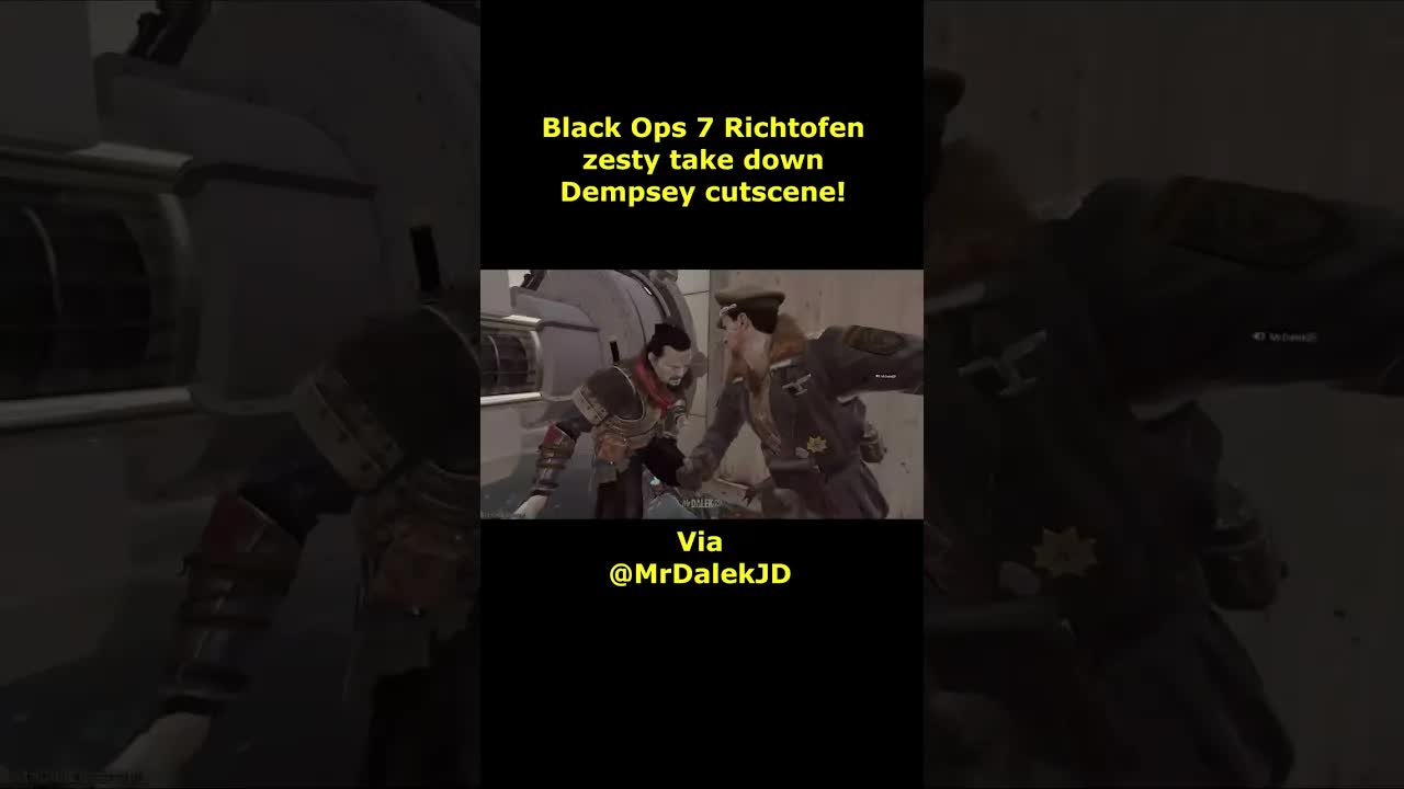 Black Ops 7 Richtofen zesty take down Dempsey death animation cutscene! Black Ops 7 mutliplayer beta