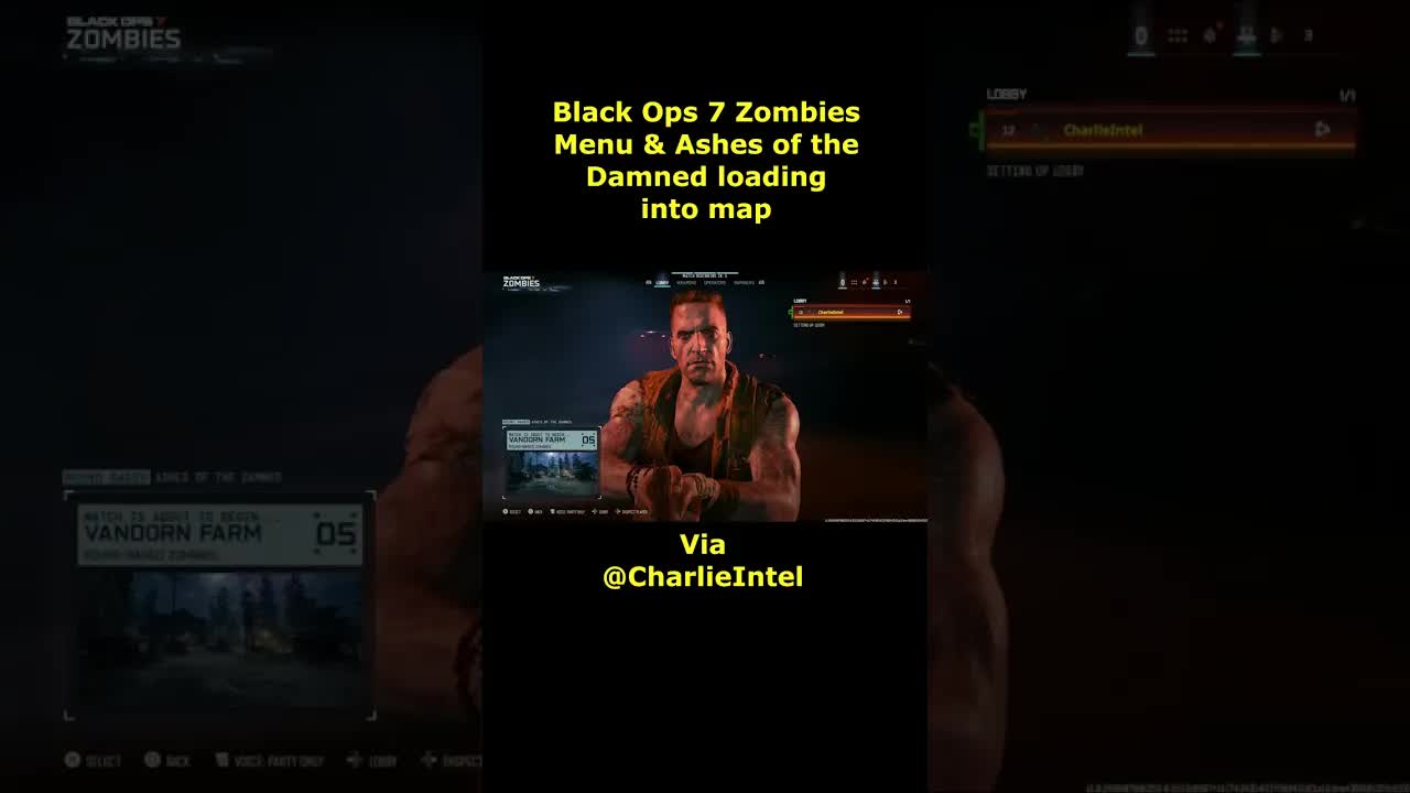 Ashes of the Damned Loading Screen & Spawning on Map Gameplay! (Black Ops 7 Zombies Gameplay)