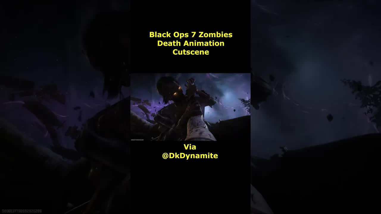 Black Ops 7 Zombies Death Animation Cutscene Gameplay Ashes of the Damned (BO7 Zombies gameplay)
