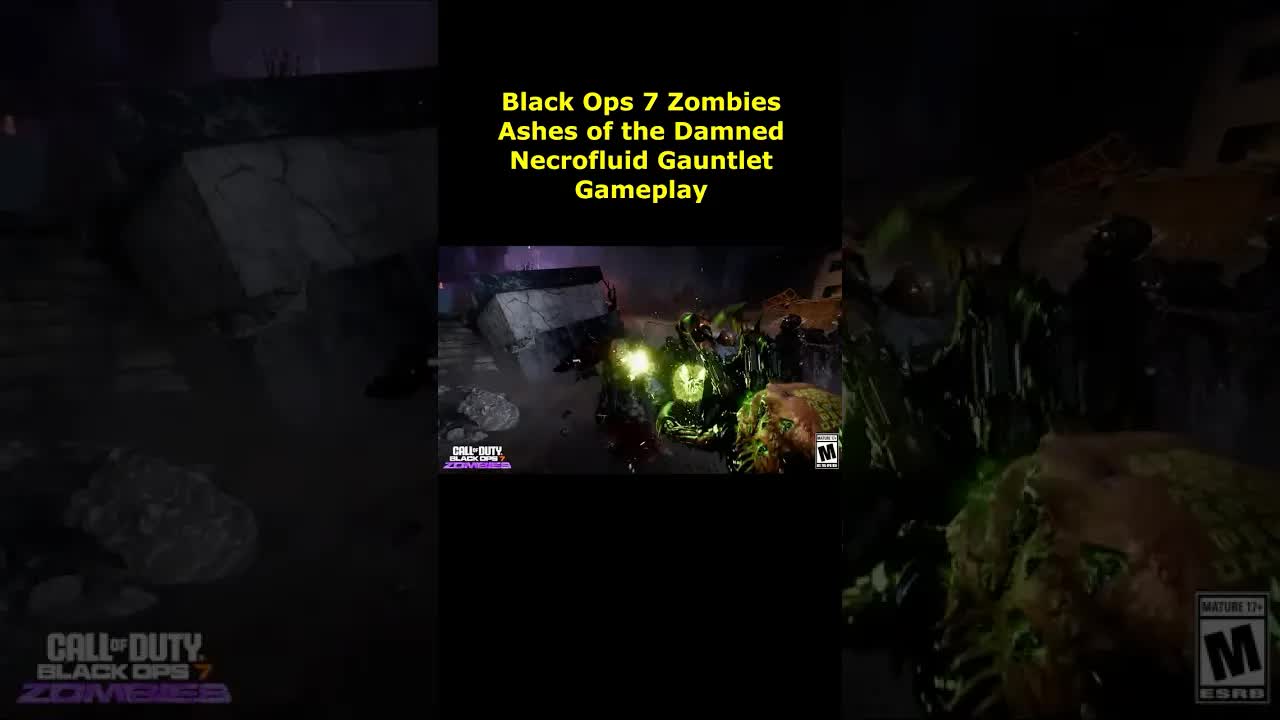 Black Ops 7 Zombies Necrofluid Gauntlet Wonder Weapon gameplay! (BO7 Zombies Ashes of the Damned)