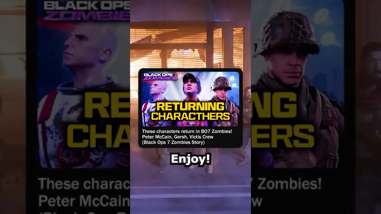 Returning Aether Characters in BO7 Zombies! Peter McCain, Gersh, Victis Crew.. (Black Ops 7 Zombies)
