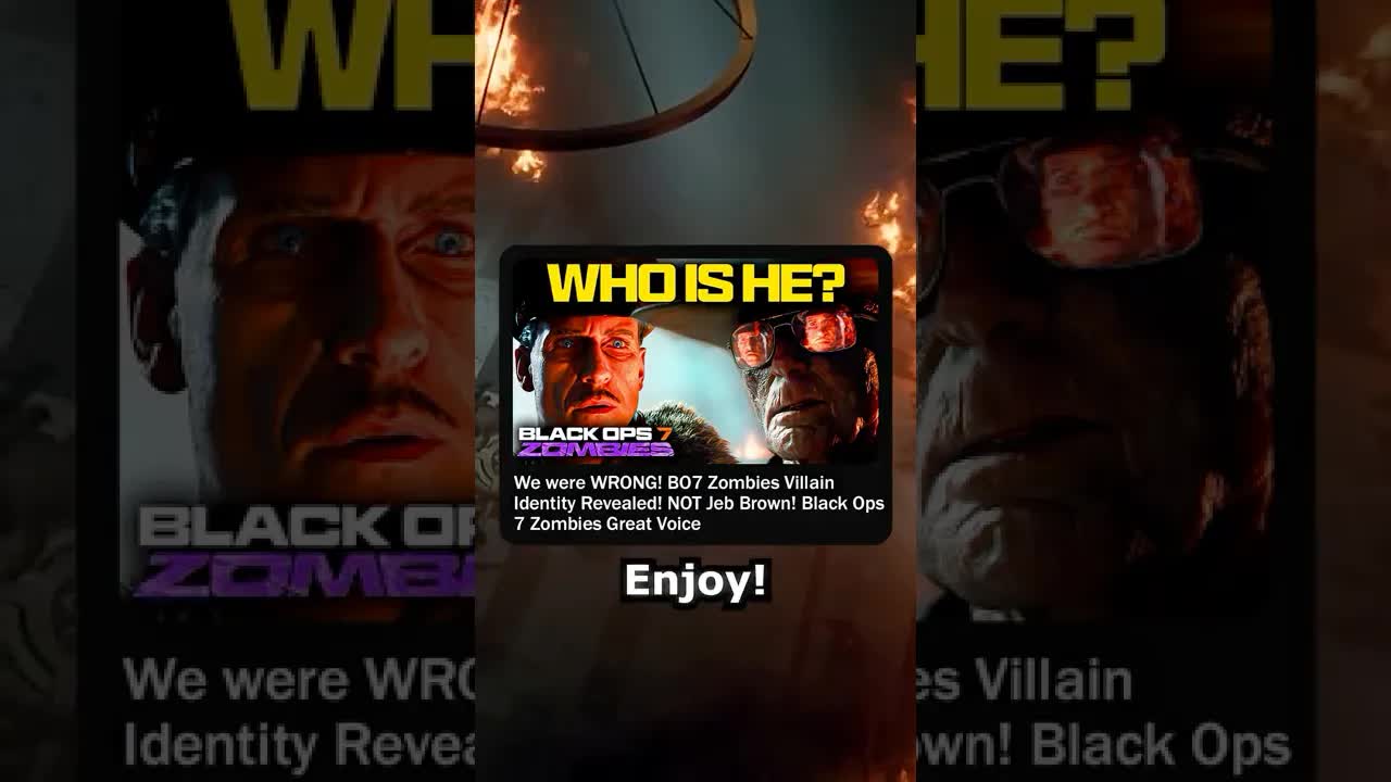 BO7 Zombies Villain Identity Revealed! NOT Jeb Brown! Black Ops 7 Zombies The Great Voice Warden COD