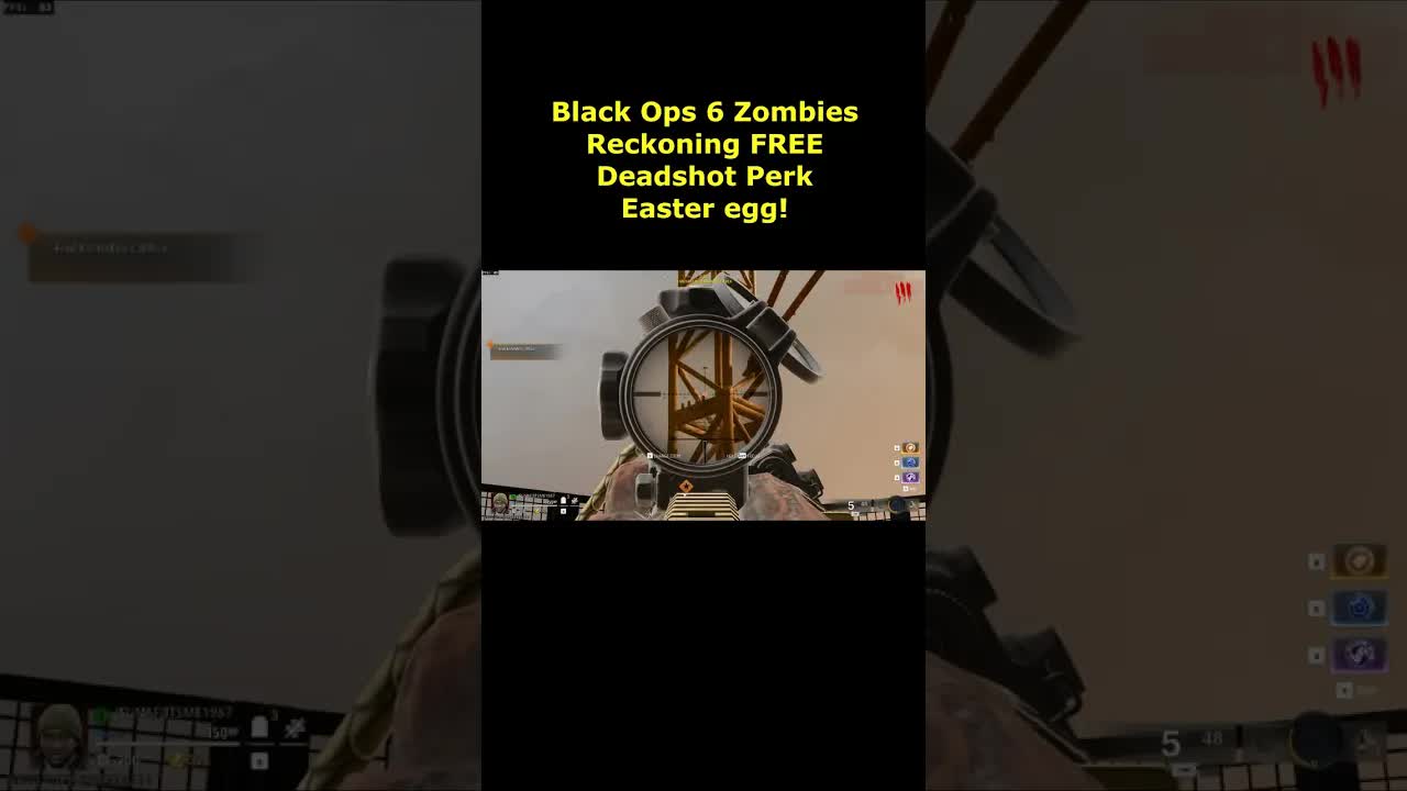 Reckoning FREE Deadshot Perk Easter Egg! Deadshot Daiquiri Perk Location (Black Ops 6 Zombies DLC 4)