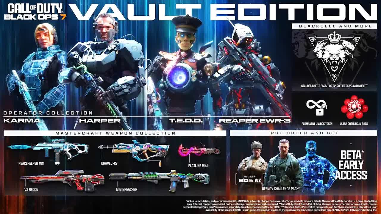 Black Ops 7 Vault Edition Trailer! T.E.D.D Skins, Blueprints, Gobblegums etc (COD BO7 Vault Edition)