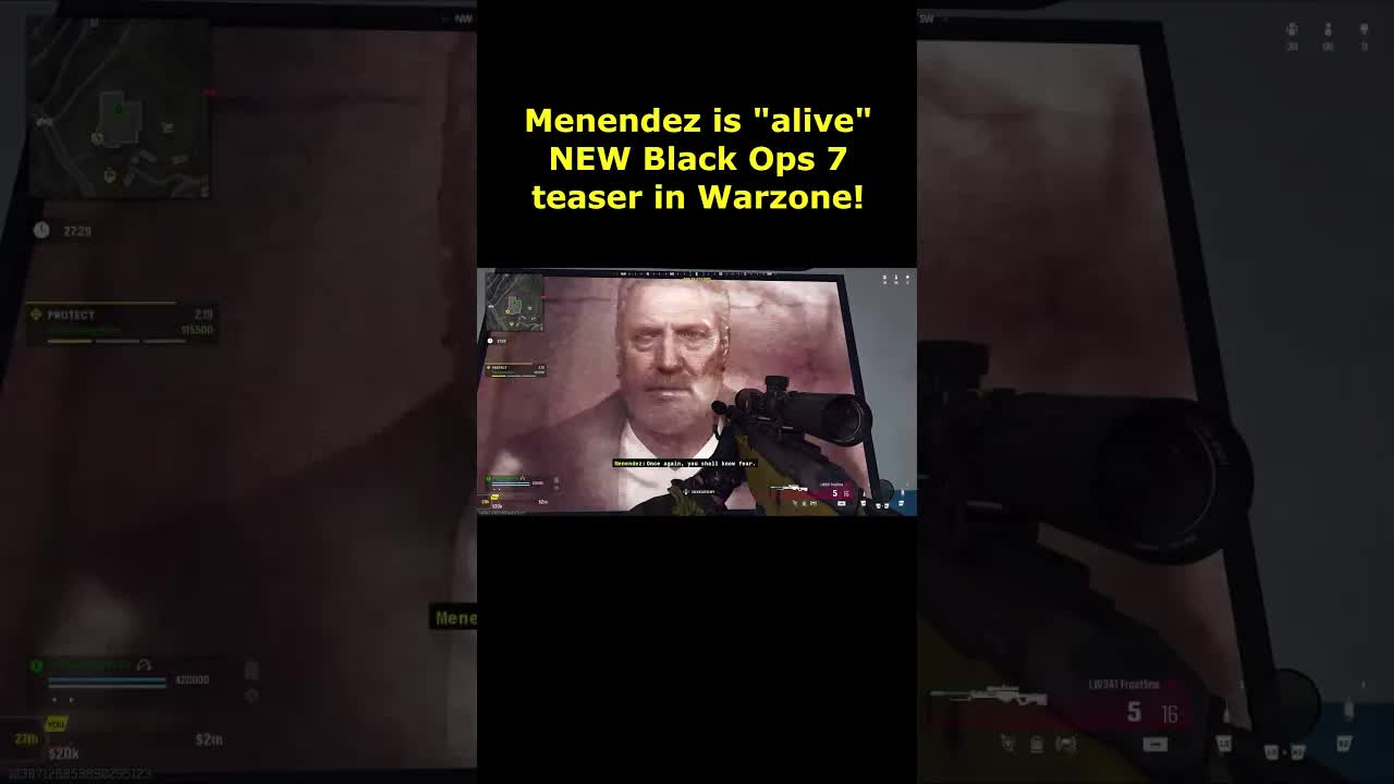 Menendez is "Alive" Black Ops 7 New Teaser in Warzone Breakdown (BO7 Campaign Menendez Guild Teaser)
