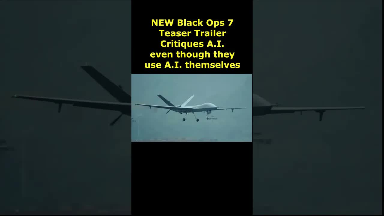 New Black Ops 7 Reveal Trailer Teaser Critiquing A.I. (Call of Duty Black Ops 7 The Guild Reveal)