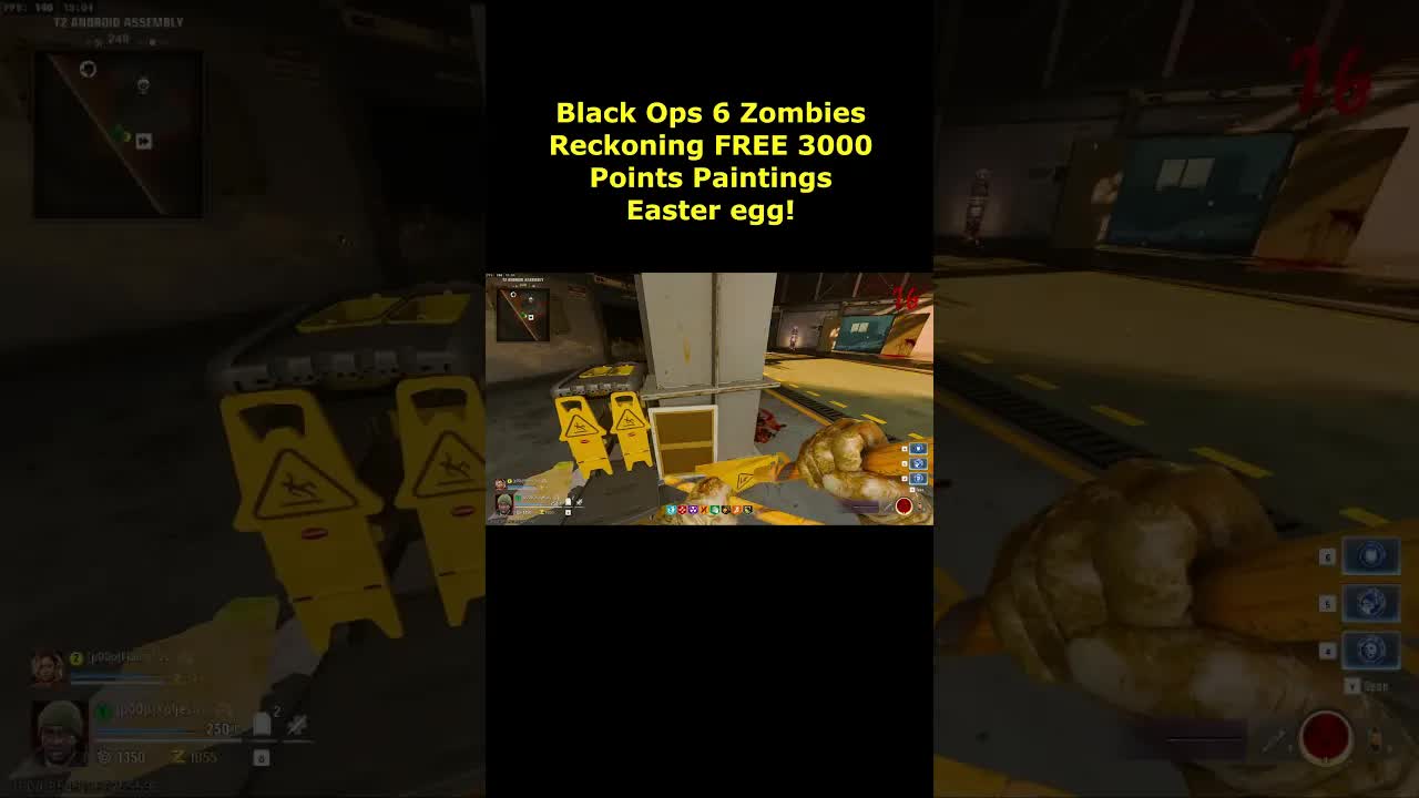 Reckoning FREE 3,000 Points Paintings Easter egg Guide (Black Ops 6 Zombies Reckoning Easter Egg)