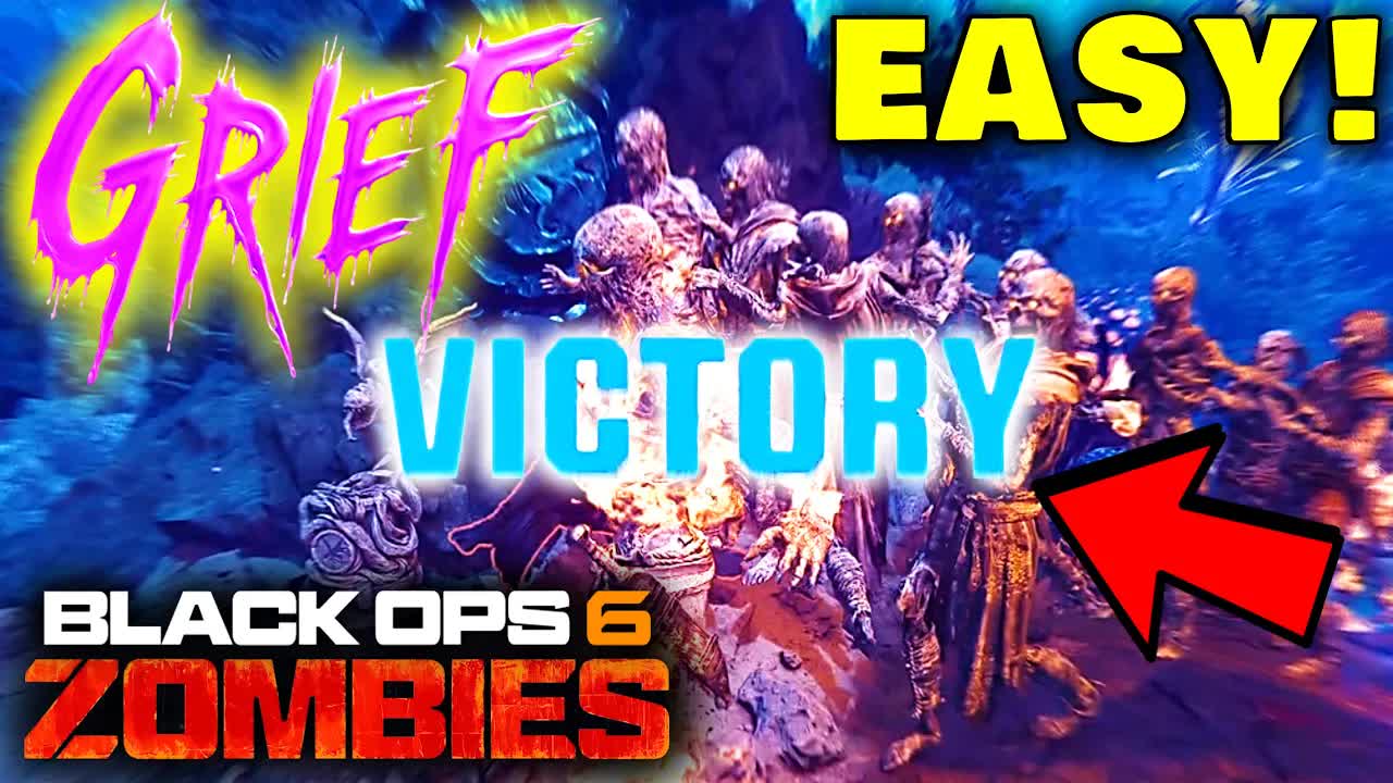 How to WIN in Grief Mode Strategy Guide! Black Ops 6 Zombies Grief Victory Gameplay (BO6 Zombies)