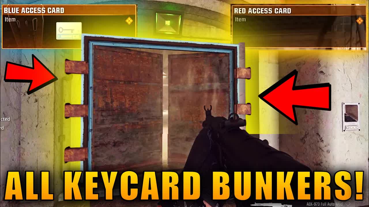 How to unlock Red & Blue Keycard Bunkers 2, 4, 5, 6, 7, 8, 9 Verdansk 2025 Easter Eggs Guide Warzone
