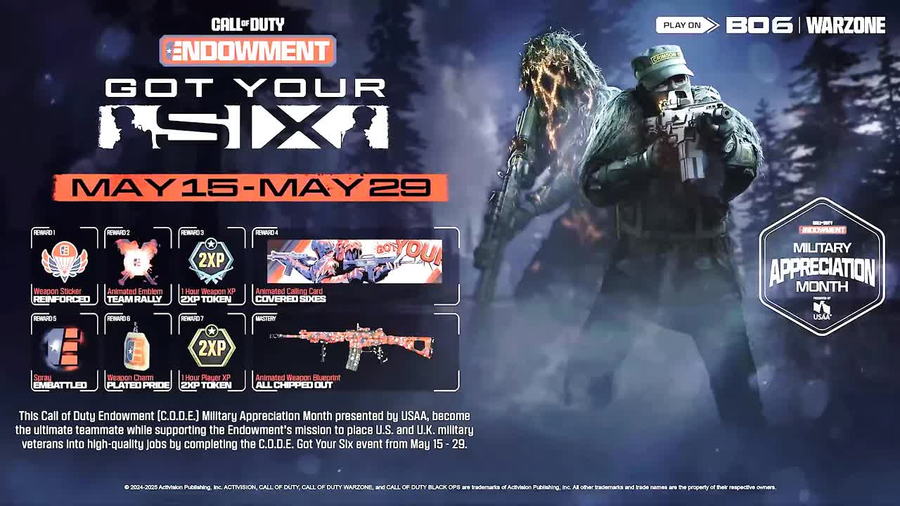 Black Ops 6 C.O.D.E. Got Your Six Event Trailer! BO6 Season 3 X Warzone CODE Call of Duty Endowment
