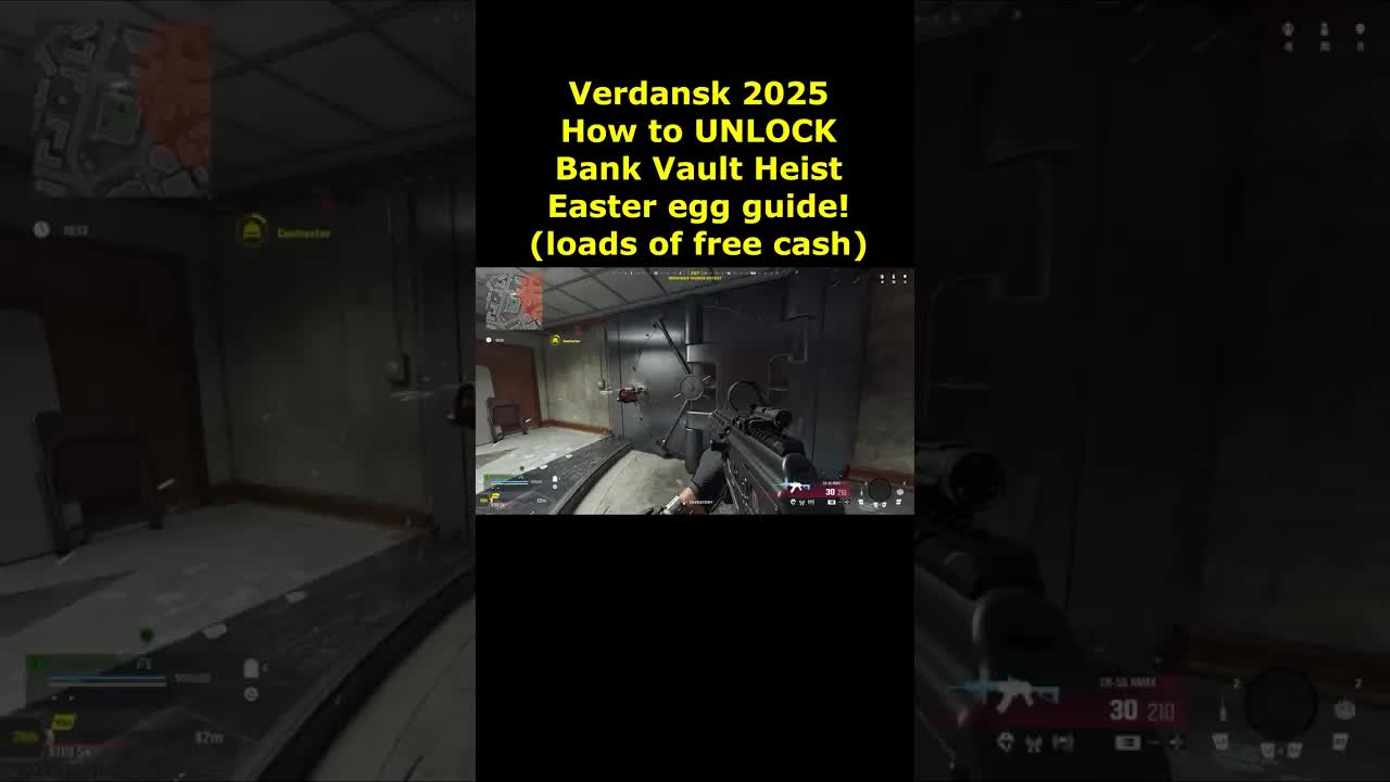 Verdansk Bank Vault Easter Egg Guide Free $80,000+ Cash Warzone Easter Egg Guide How to unlock Vault