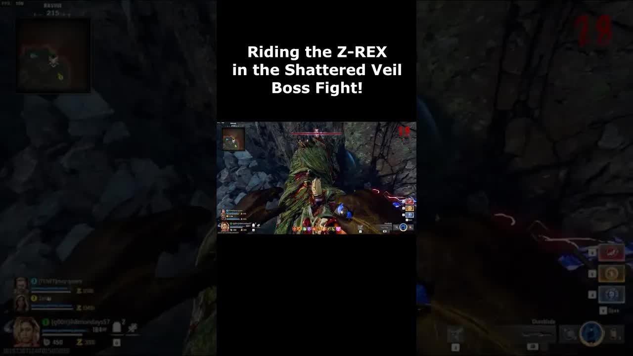 You can RIDE the Z-REX on Shattered Veil Boss Fight! (Black Ops 6 Zombies DLC 3 T-REX Easter Egg)