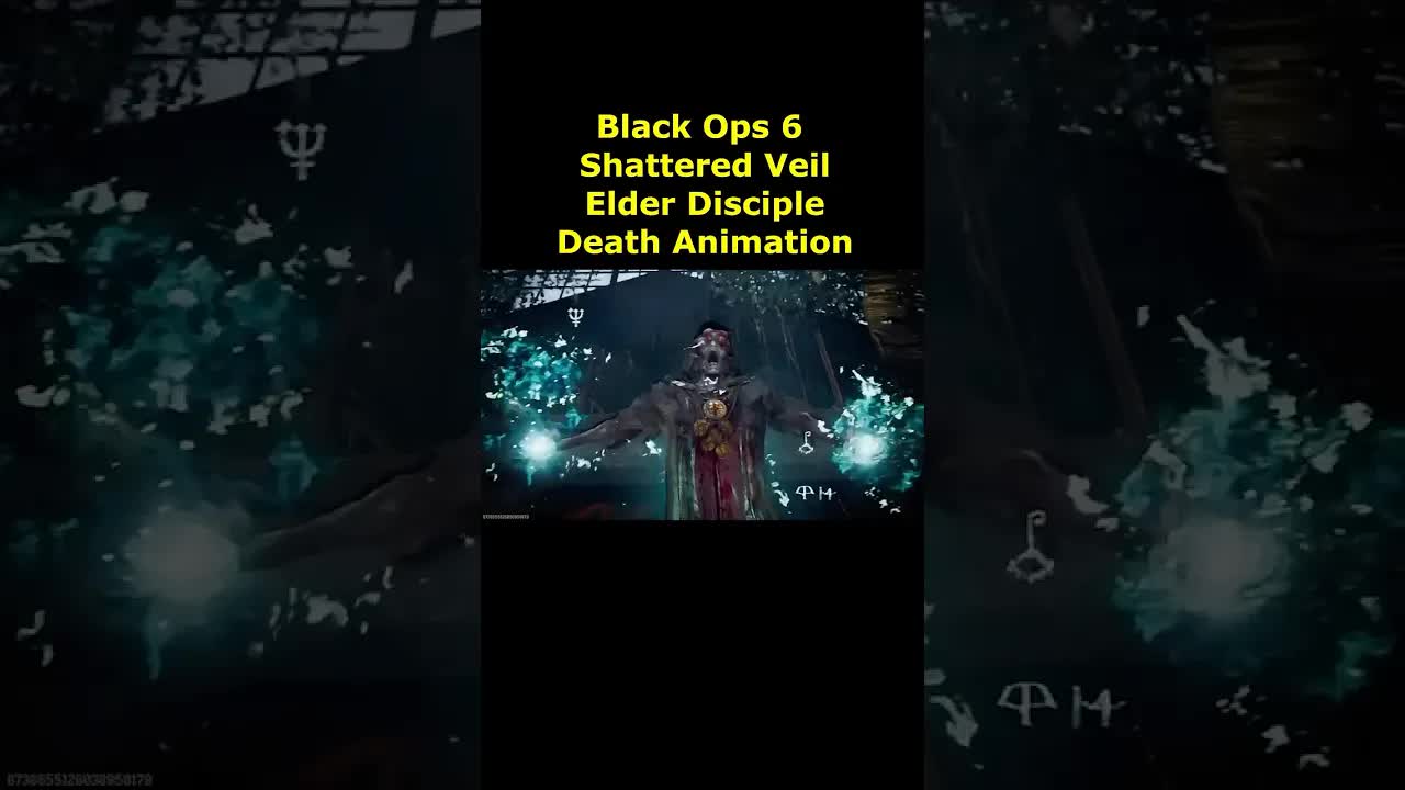 Elder Disciple Death Animation Cutscene Shattered Veil Black Ops 6 Zombies DLC 4 Disciple Game Over