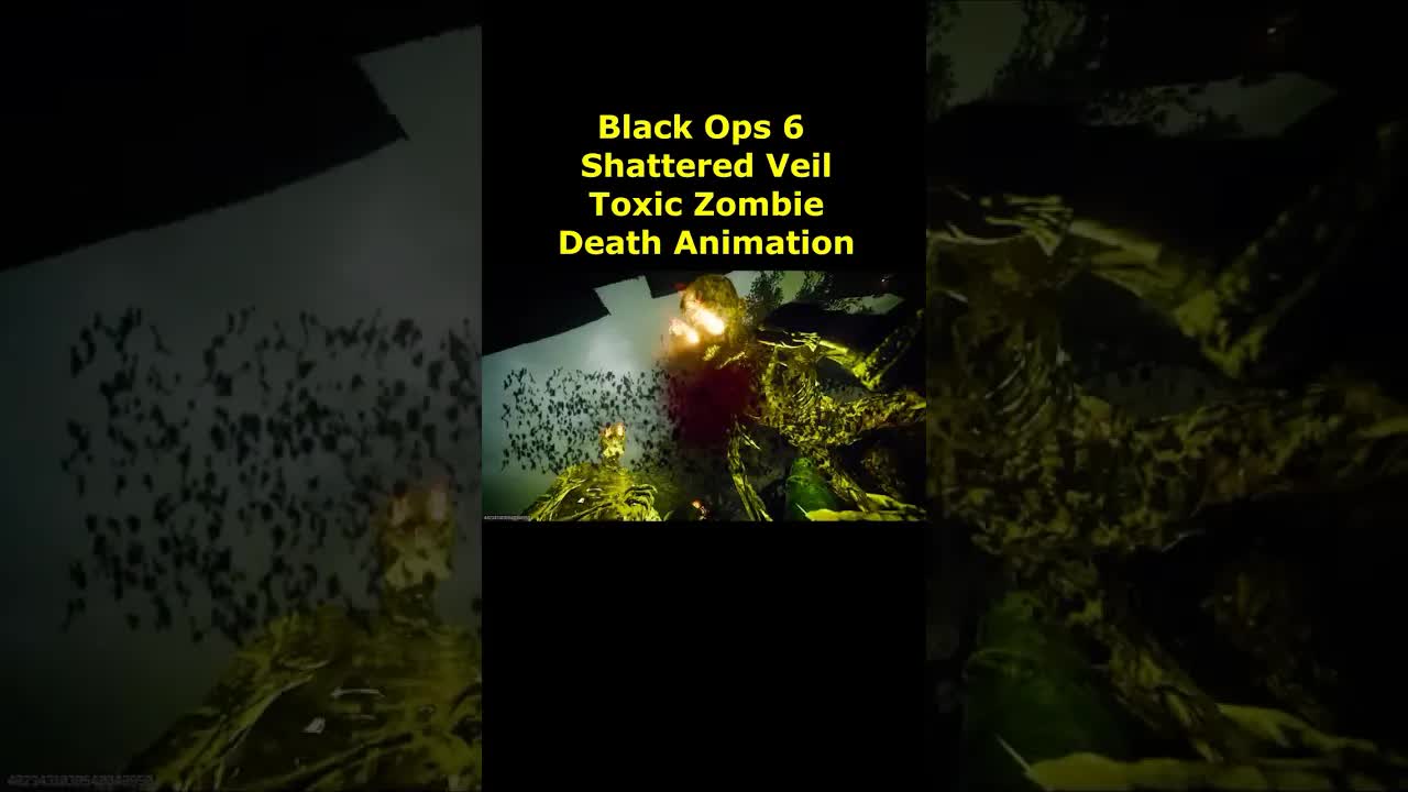 Toxic Zombie Death Animation Cutscene Shattered Veil Black Ops 6 Zombies DLC 4 Toxic Game Over Anim