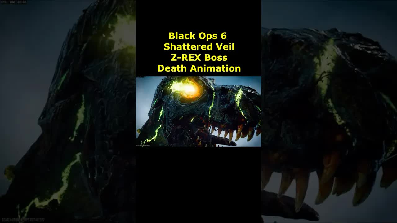 Z-Rex Death Animation Cutscene Shattered Veil Black Ops 6 Zombies DLC 4 Z REX Boss Fight Game Over