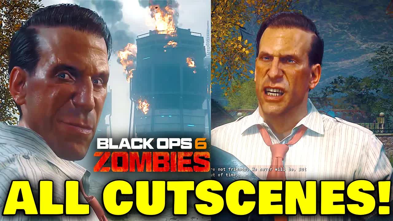 BO6 Zombies ALL Cutscenes! Terminus, Liberty Falls, Citadelle Des Morts, The Tomb, Shattered Veil