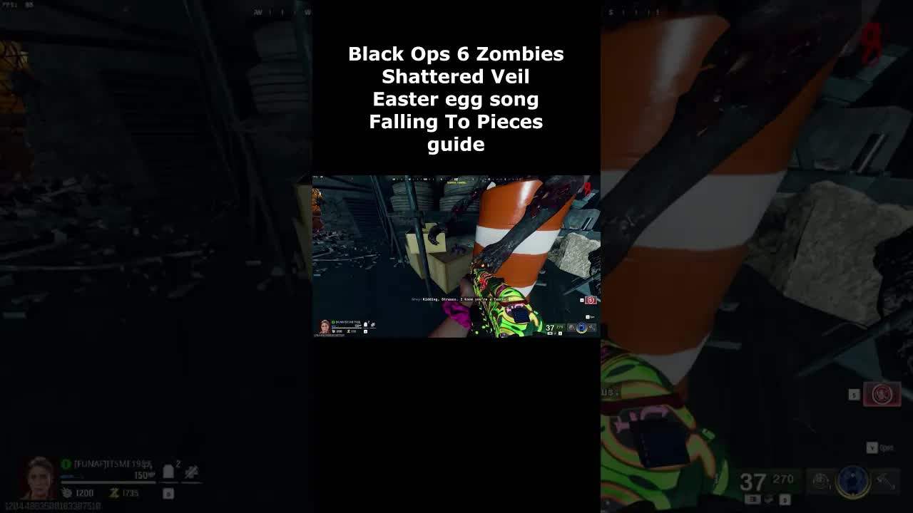 Shattered Veil Easter Egg Song Guide "Falling to Pieces" by Kevin Sherwood ft Malukah (BO6 Zombies)