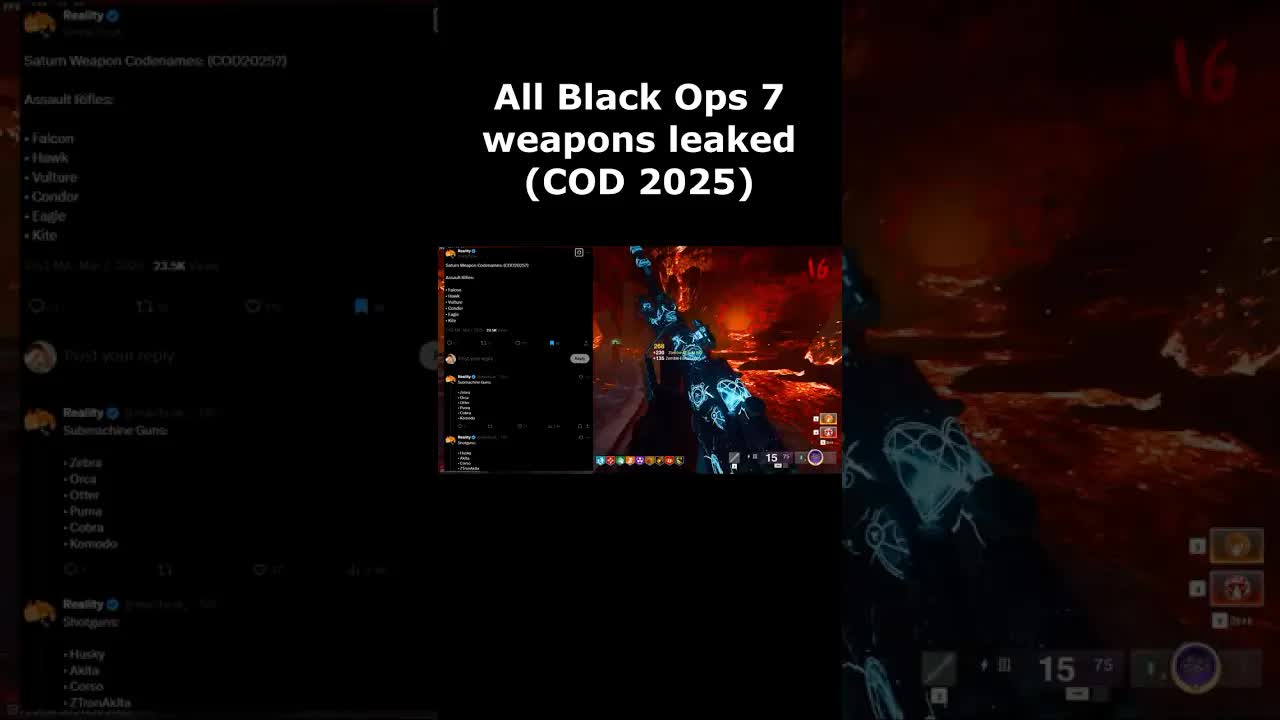 Black Ops 7 all weapons leaked (COD 2025) (COD 2025 BO7 gameplay leaks all guns)