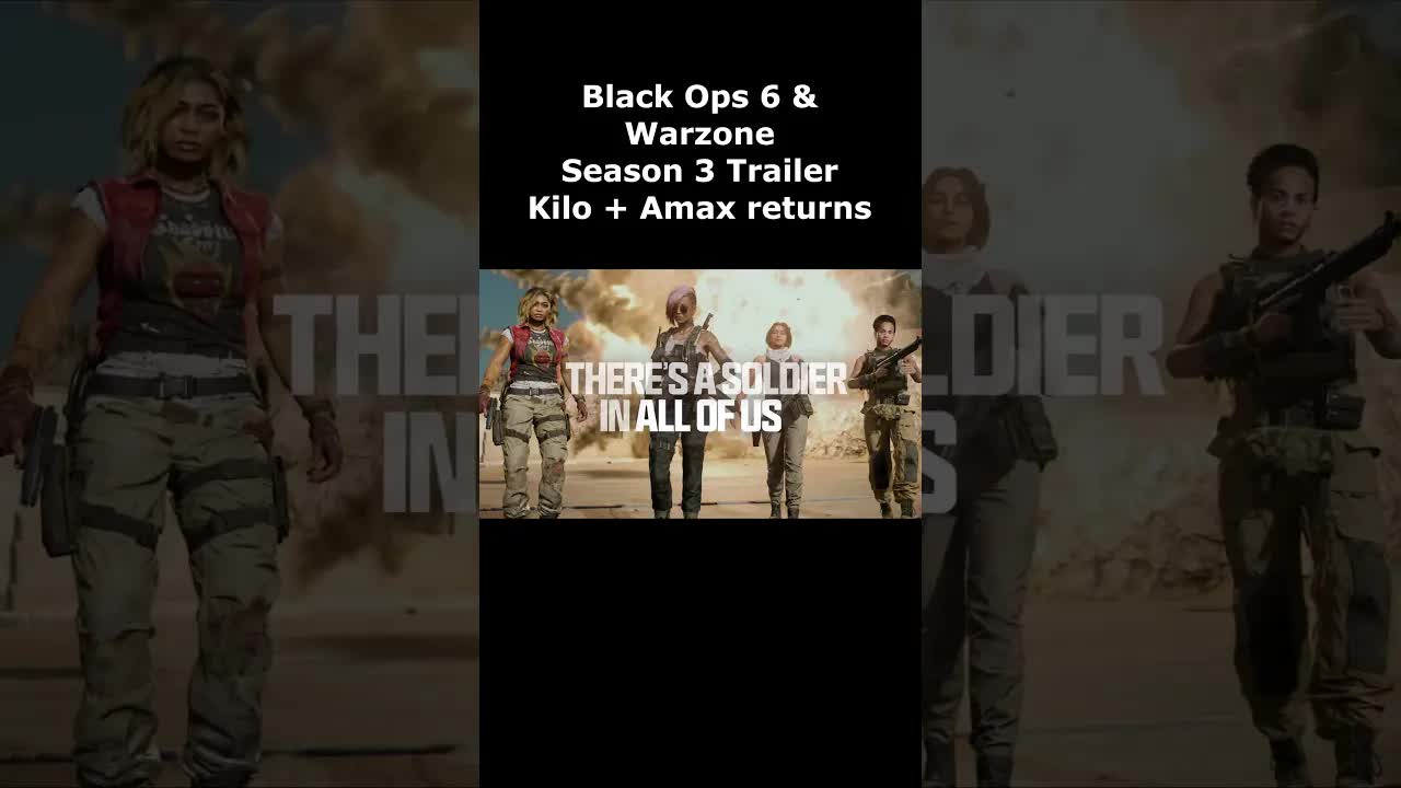 Black Ops 6 & Warzone Season 3 Trailer! Kilo & Amax return! Black Ops 6 Season 3 Gameplay Trailer