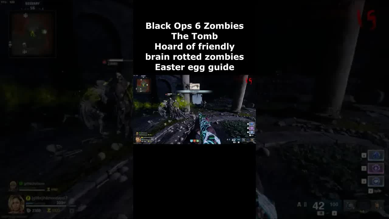The Tomb HORDE of friendly Zombies Easter Egg Guide! Black Ops 6 Zombies Skull Brain Rot Easter Egg