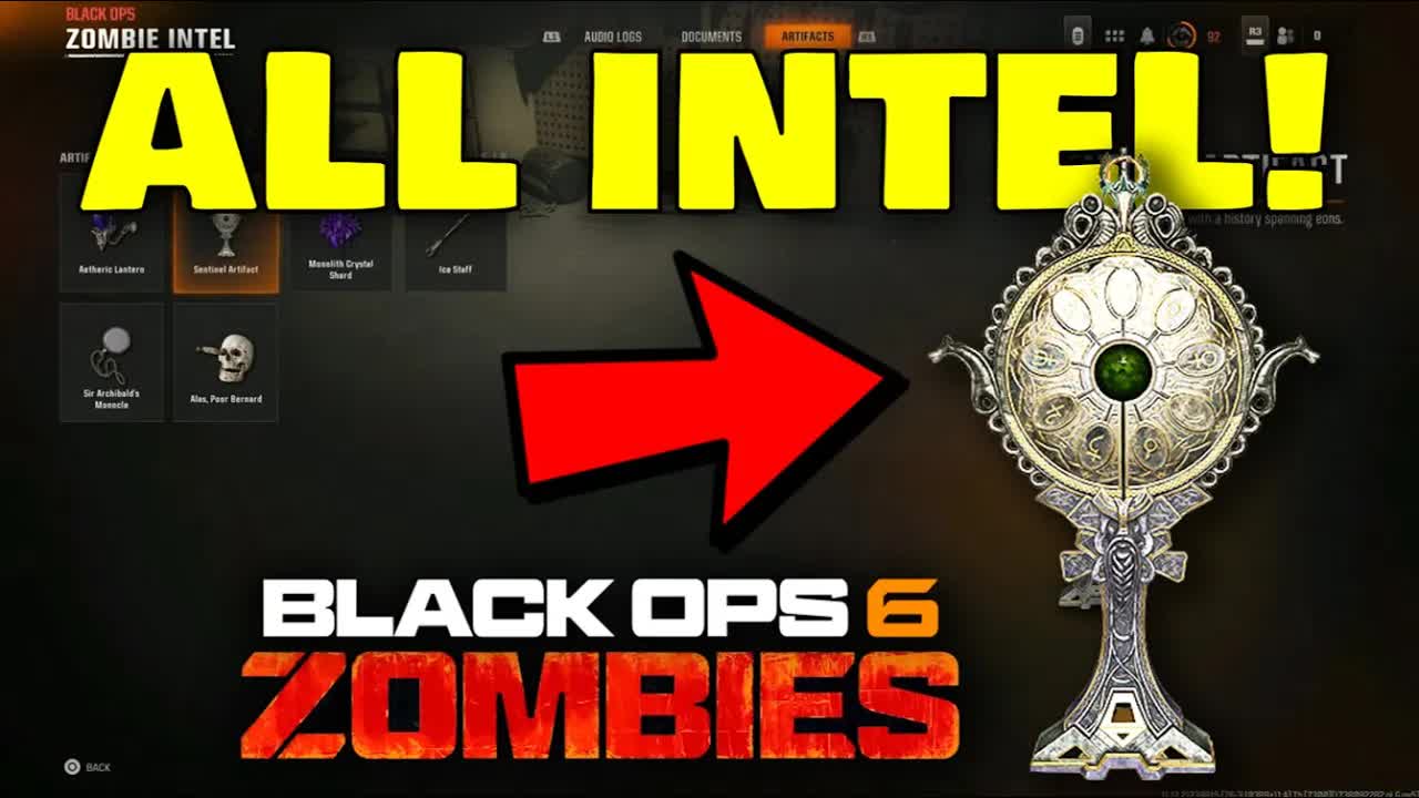 All 22 Intel Locations Guide on The Tomb in Black Ops 6 Zombies! Intel Audio Logs/Artifacts/Document