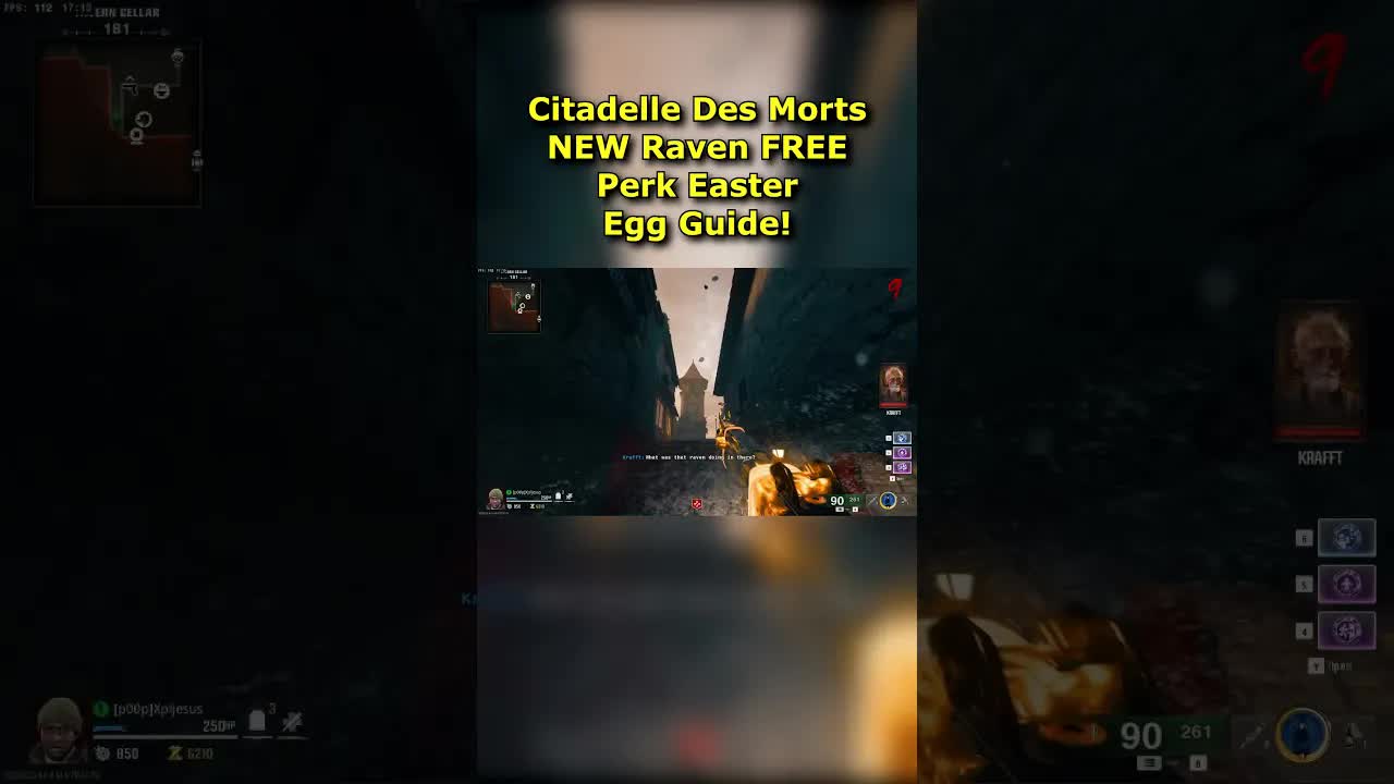 FREE Raven Perk Citadelle Des Morts Easter Egg Guide! (Black Ops 6 Zombies Free Perk Easter Egg)