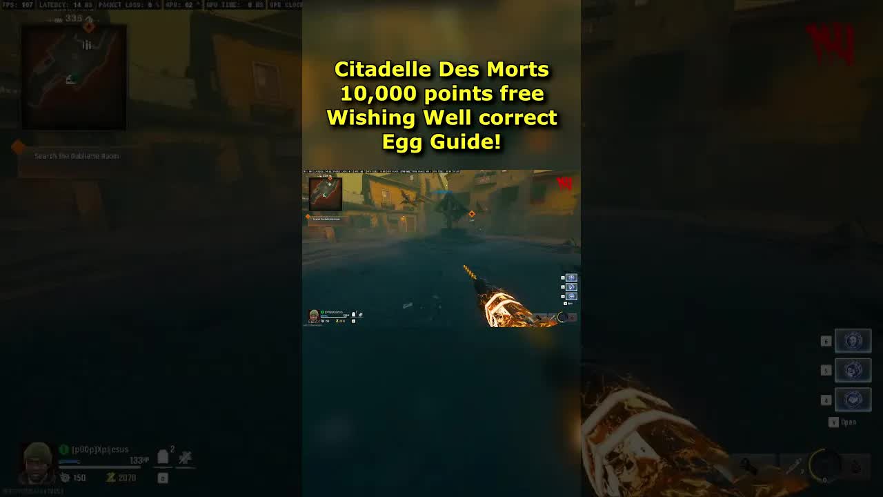 Free 10,000 Points Citadelle Des Morts Well Easter Egg Guide Citadelle Des Morts! Black Ops 6 Zombie