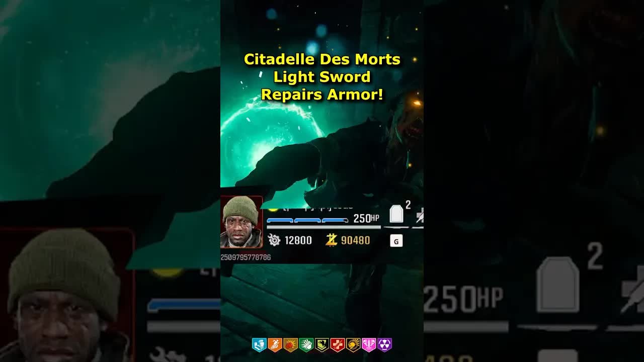Auto repair armor instantly on Citadelle Des Morts Light/Solais Sword Ability! (Black Ops 6 Zombies)