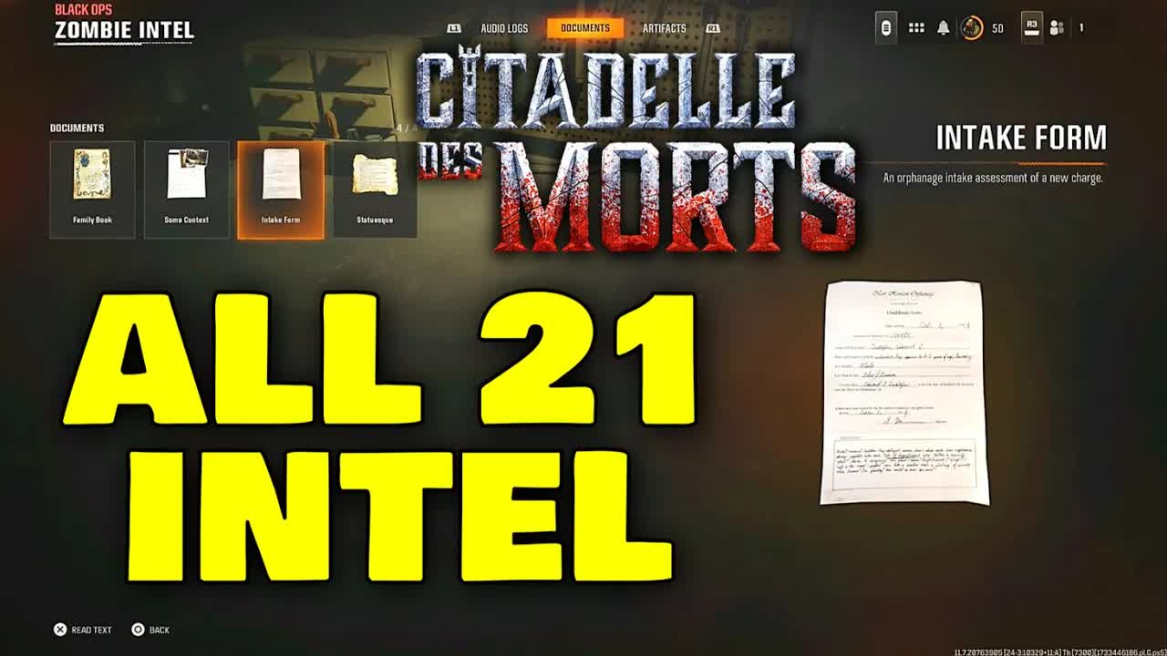 All 21 Intel Locations Guide on Citadelle Des Morts in Black Ops 6 Zombies!  Intel Radios Audio Logs