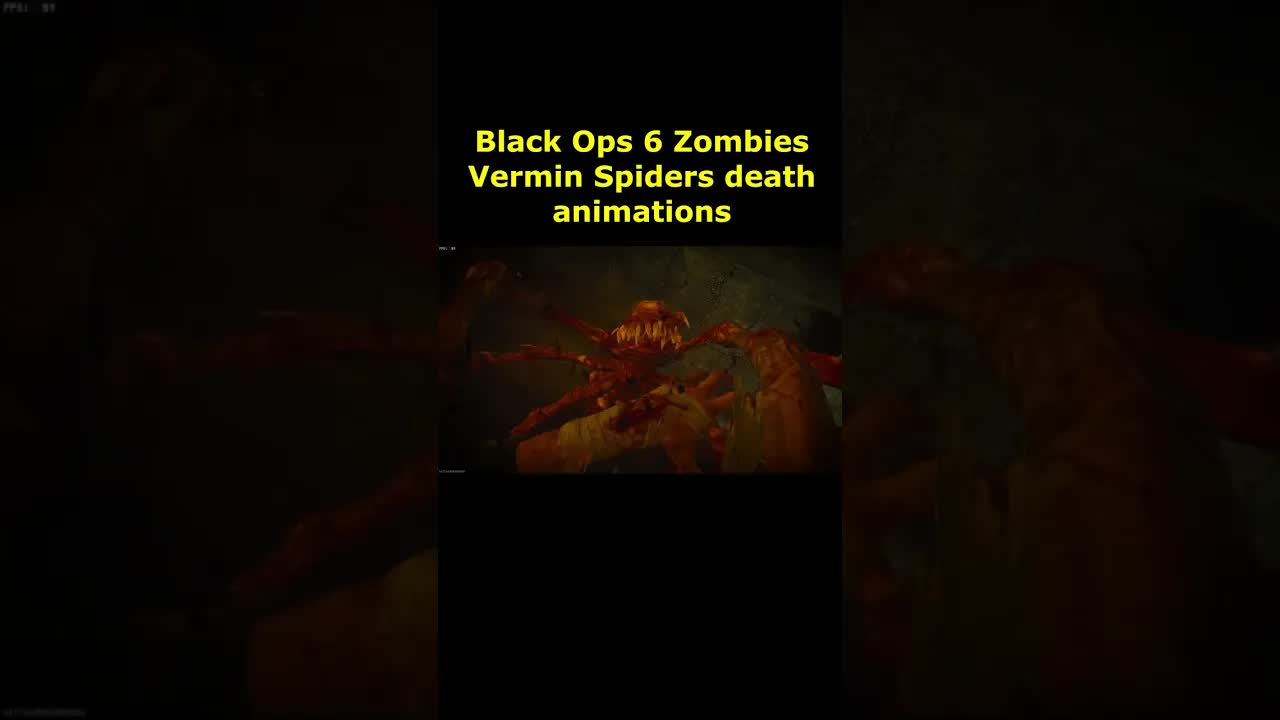 Vermin Spiders Death Animation Cutscene Black Ops 6 Zombies (BO6 Zombies Death Animation Cutscene)